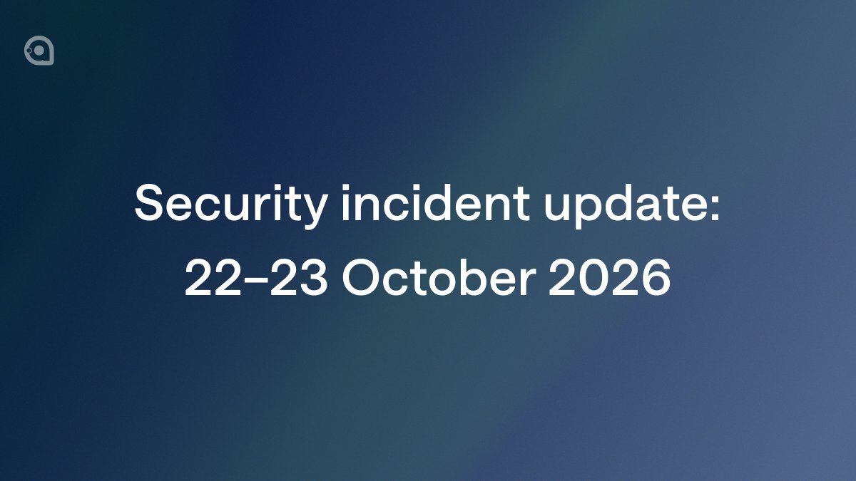 Security incident update: 22–23 October 2026 - Avalonia UI Blog