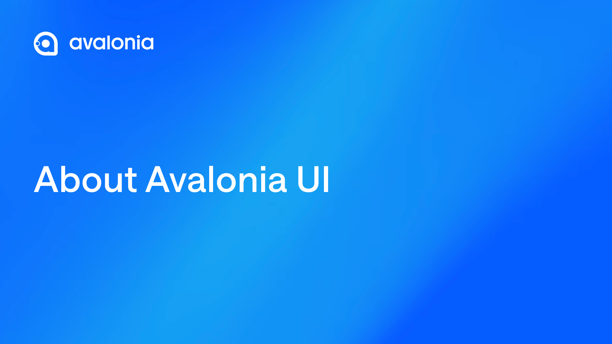 About Avalonia UI - The Cross-Platform .NET UI Framework Team