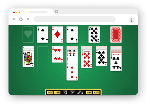 Avalonia solitaire sample app in a web browser.